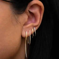 Gold XL Infinite Tusk Earring