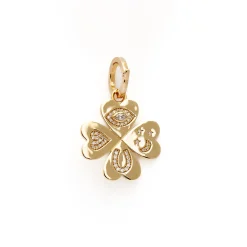 Good Luck Diamond Clover Charm