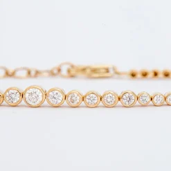 Graduated Round Diamond Half Tennis Bracelet