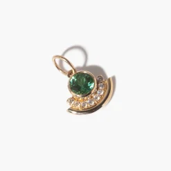 Green Tourmaline Arc Charm