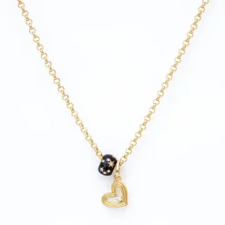 Groovy Large Diamond Heart Charm