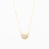 Half Moon Luna Pendant Necklace