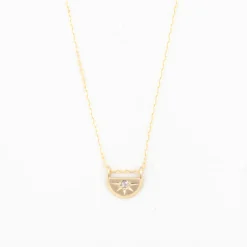 Half Moon Luna Pendant Necklace
