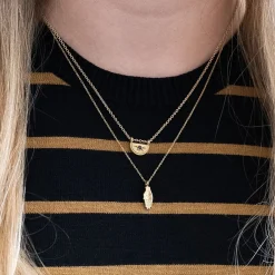 Half Moon Luna Pendant Necklace