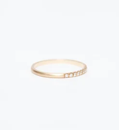 Half Round Semi Pavé Ring