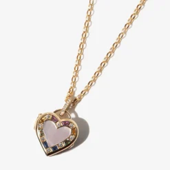 Heart-Shaped Push Button Locket