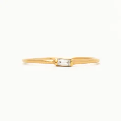 Horizontal Baguette Diamond Ring