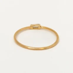 Horizontal Baguette Diamond Ring