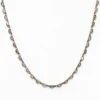 Labradorite Small Scallop Riviere Necklace