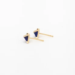 Lapis & Diamond Pietra Studs