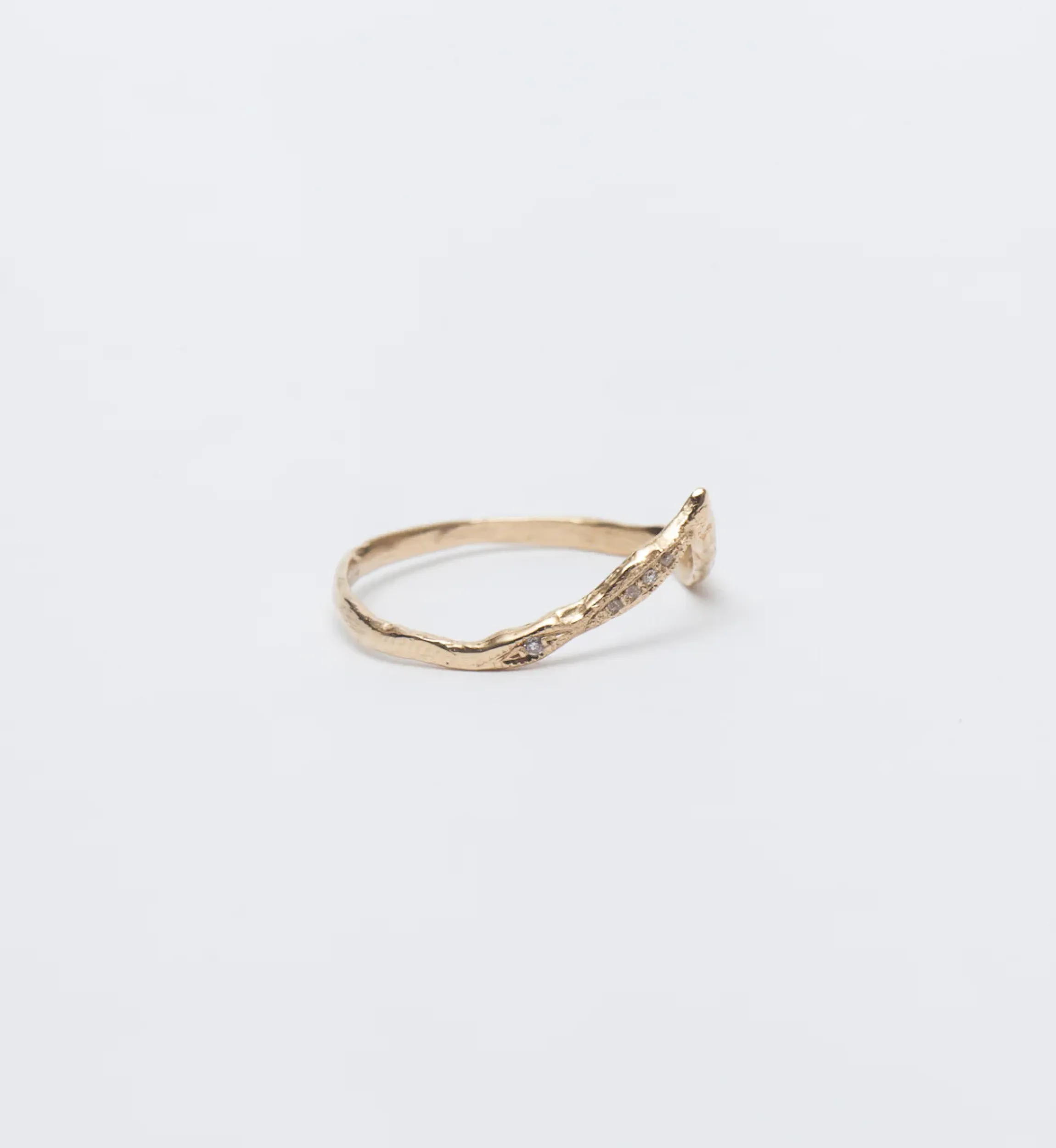 Lava Beak Diamond Ring