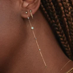 Linear Chain Earrings