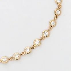 Linked Diamond Tennis Bracelet