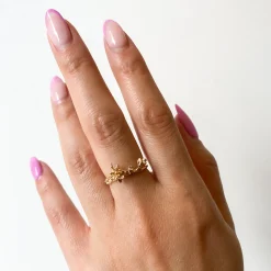 Magnolia on Sleeping Petal Garden Ring