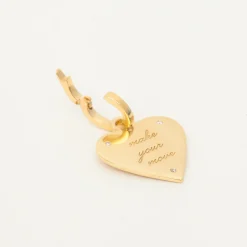 Make Your Move Pave Heart Hinged Charm