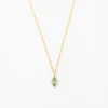 Marquise Green Sapphire Wisp Necklace