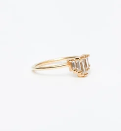 Medium Five Baguette Diamond Ring