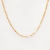 Medium Mixed Paperclip & Rolo Chain Necklace
