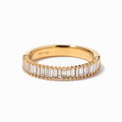 Meridian Baguette Diamond Half Eternity Band