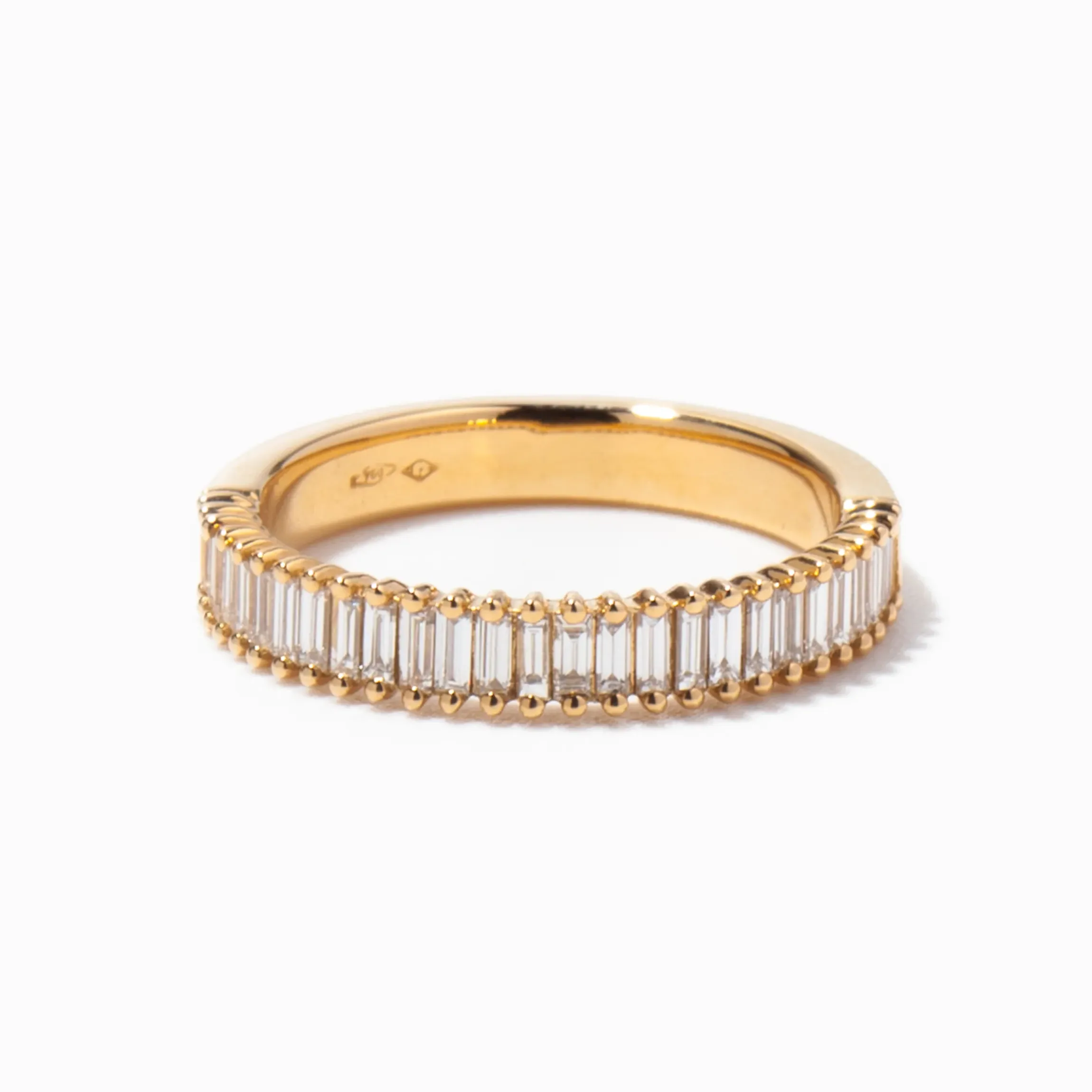 Meridian Baguette Diamond Half Eternity Band