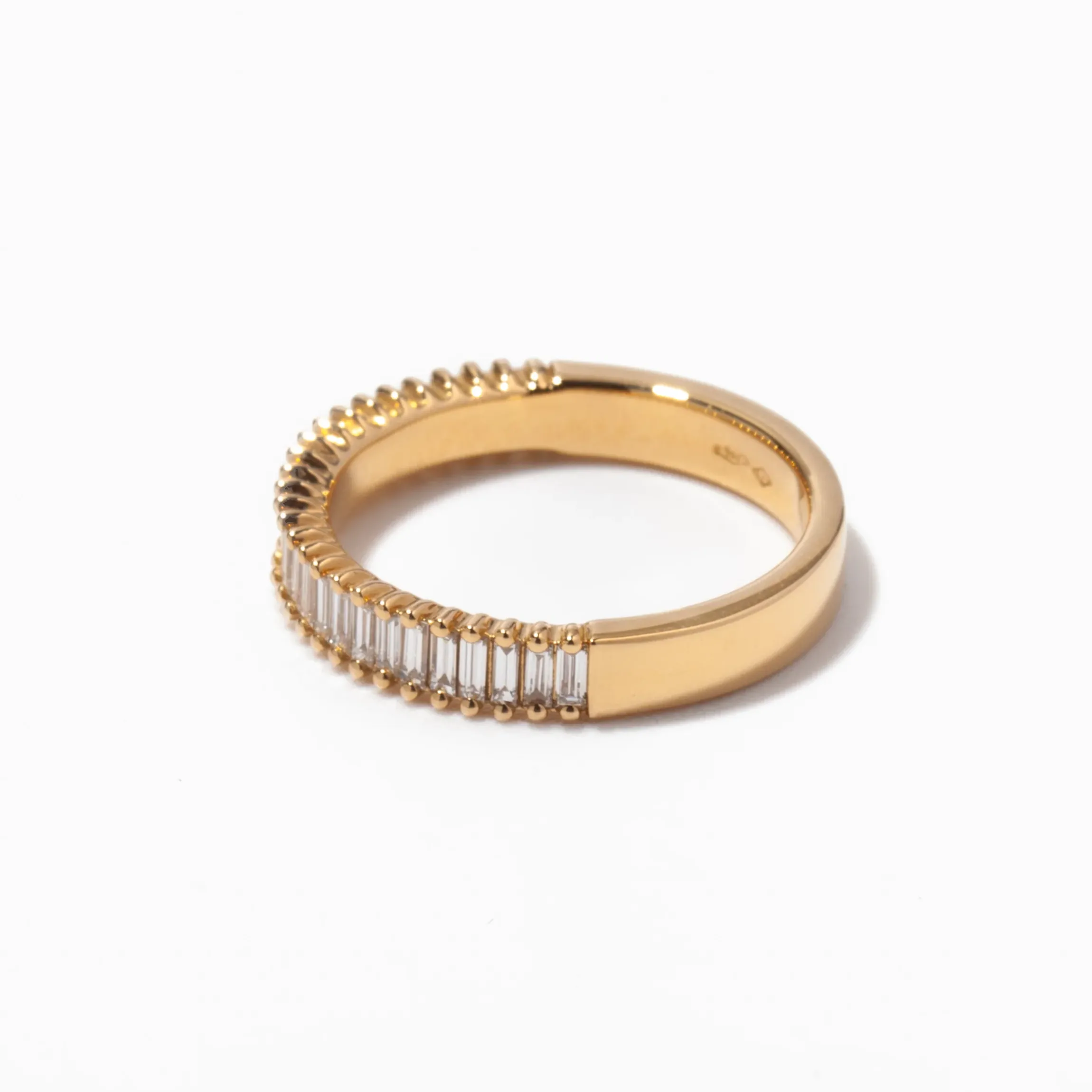 Meridian Baguette Diamond Half Eternity Band