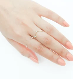 Micropavé Open Slice Ring