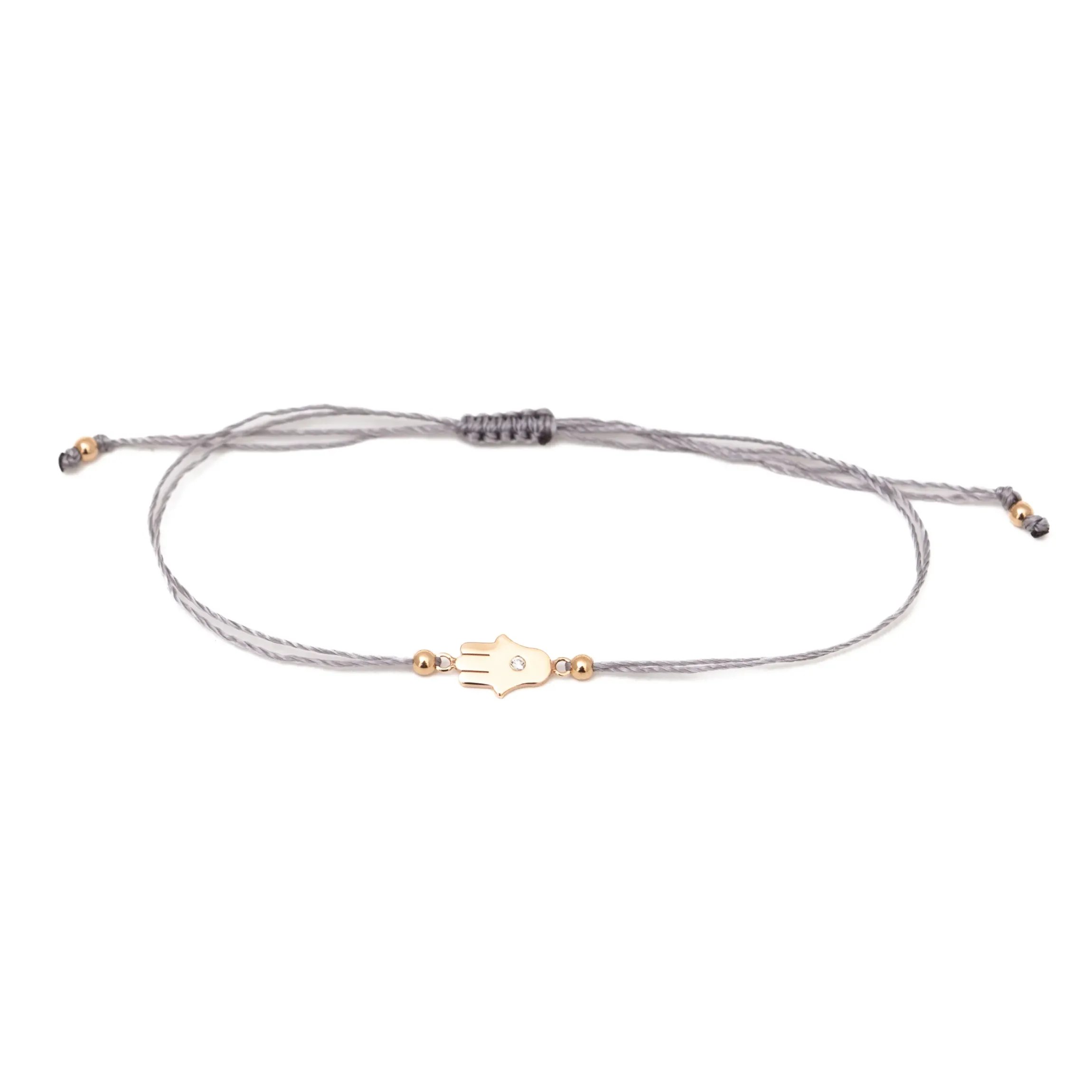 Midi Bitty Hamsa Silk Cord Bracelet