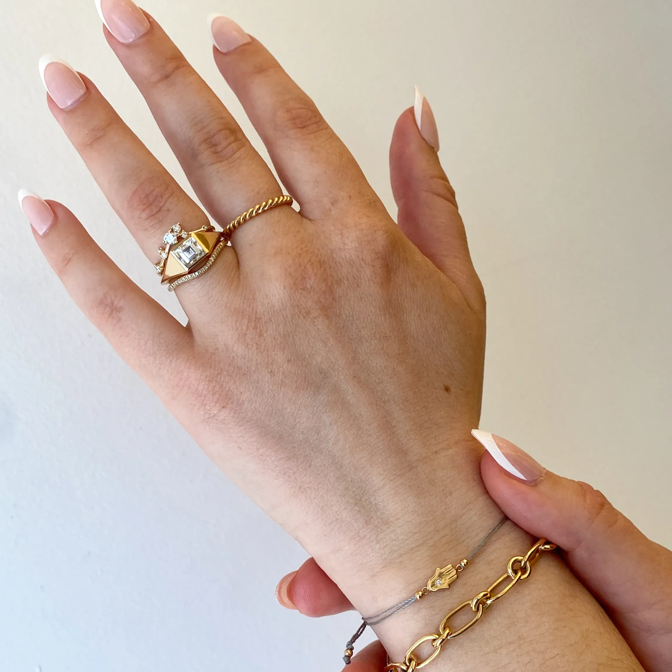 Midi Bitty Hamsa Silk Cord Bracelet