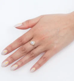 Mini Cove Moonstone Ring