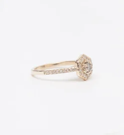 Mini Hex Engagement Ring