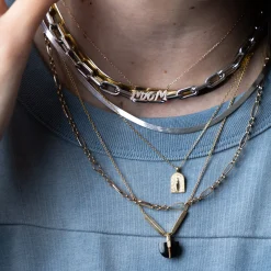 7mm Italian Chain Link Sterling Silver Necklace