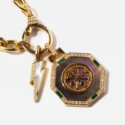 Mother-of-Pearl Mini Ziggy Bolt Pendant