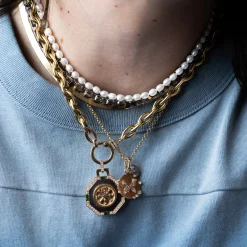 Multi Tourmaline Mini Deco-Tile Rivière Necklace