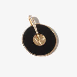 Onyx Ziggy Record Pendant