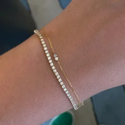 Opal & Diamond Two-Step Bracelet