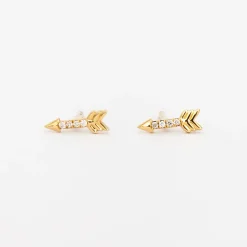Pavé Arrow Studs