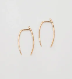 Pavé Large Infinite Tusk Earrings