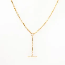 Pavé Toggle Lariat Necklace