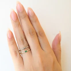 Petite Baguette Equilibrium Ring