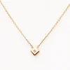 Princess Diamond Nugget Shape Necklace