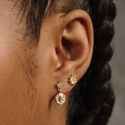 Ray of Sunshine Studs Fancy Yellow Diamonds