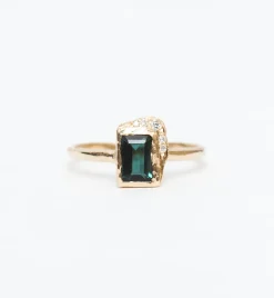 Reflection North-South Green Tourmaline Ring