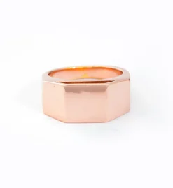 Rose Gold Cut Out Pedestal Ring