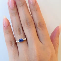 Sapphire Five Stone Bea Ring