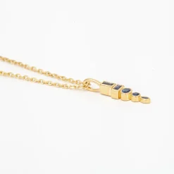 Sapphire Monroe Totem Pendant Necklace