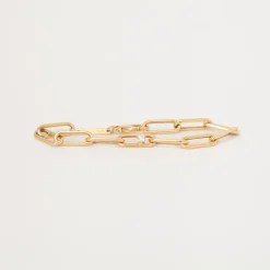 Single Nested Diamond Large Paperclip Chain Bracelet