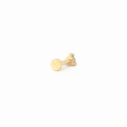 Single Small Opal Stud w/ 5 mm Flat Back