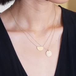 Small Celestial Protection Medallion Necklace