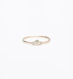 Small Graduated Bezel Ring