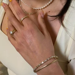 Small Oval Snake Chain Bracelet